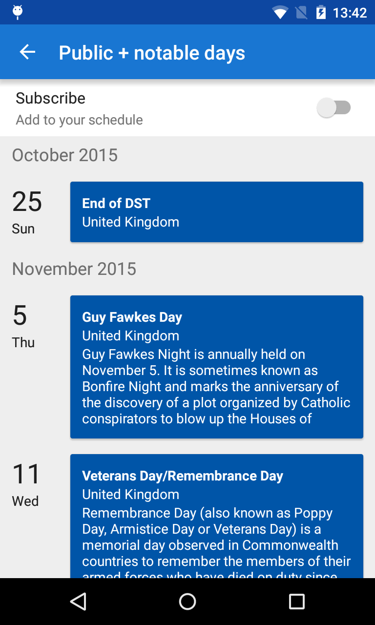 how to download calendar holidays for essentialpim program